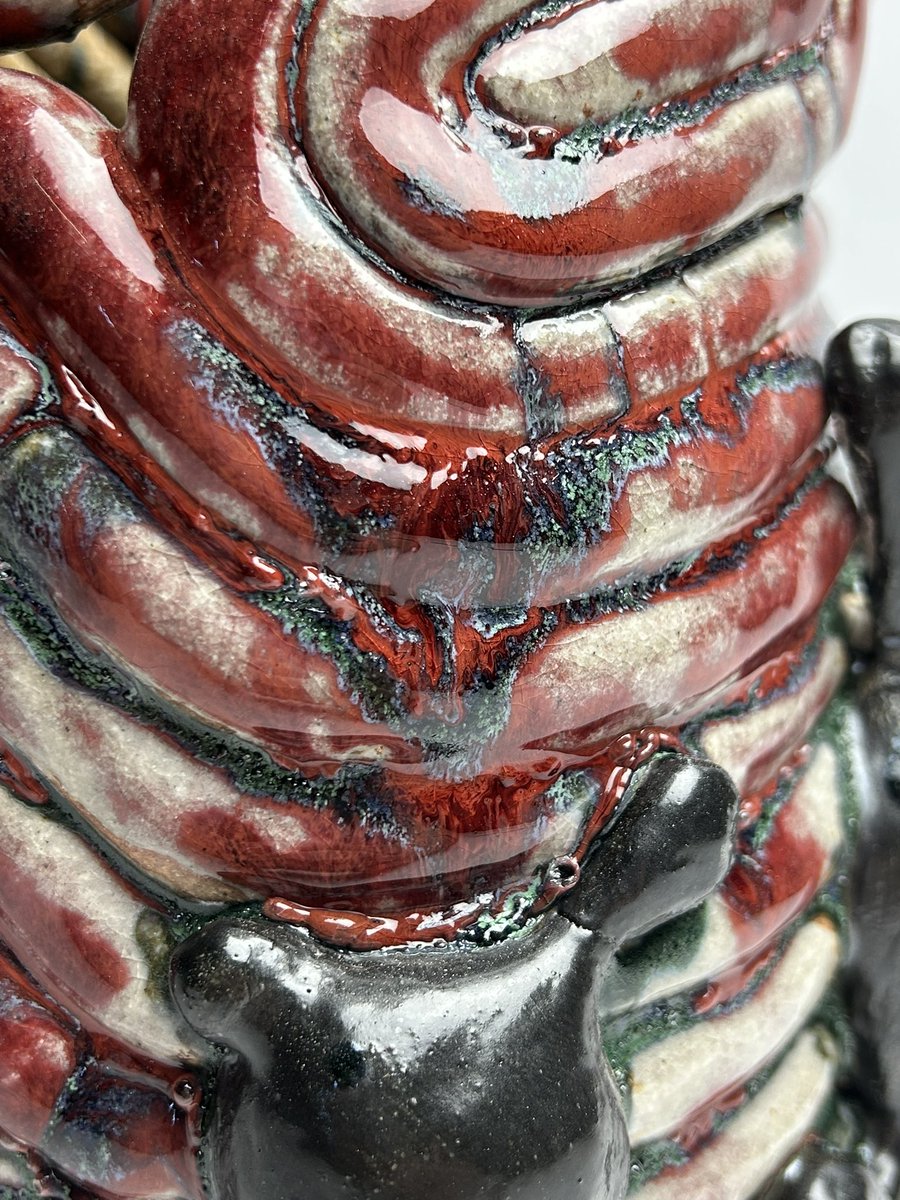 :) cone 10 coil vessel 🤍