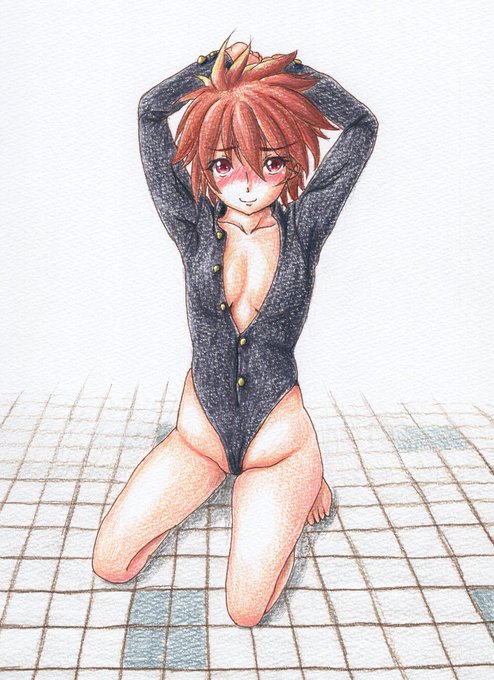 #膝をついた画像を晒すとフォローやRTが来るらしい 
#過去絵 
健全! ←まあ、うん…うん? 