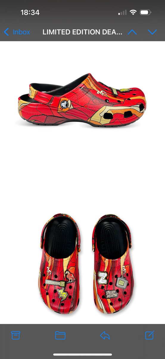 illenihan's tweet photo. Zeds dead crocs are giving Lightning McQueen. KACHOW https://t.co/GMIegms08q