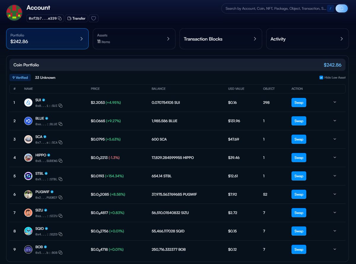 My airdrops for having a SuiPlay0X1 are growing 👀