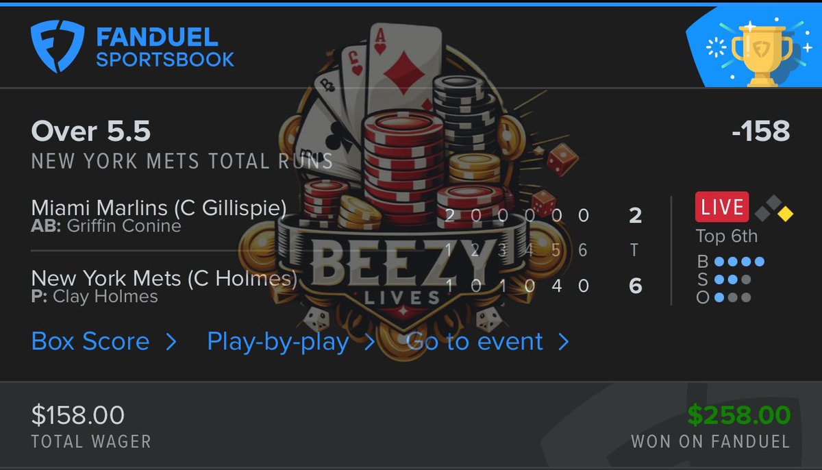 BeezyLives ๐๐จ (@beezylives) on Twitter photo <a href="/BeezyLives/">BeezyLives ๐๐จ</a> Straight Killing it with Part 2 of the Over/ Under run live plays!! Even caught a lil parlay!! Make sure to follow him to catch his next plays!! LFG!! ๐ฅ๐ฅ๐ฅ #mlb #GamblingCommunity #GamblingX #GamblingTwitter #sports #SportsGambling #SportsBettingX #fanduel #viral <a href="/BeezyLives/">BeezyLives ๐๐จ</a> Straight Killing it with Part 2 of the Over/ Under run live plays!! Even caught a lil parlay!! Make sure to follow him to catch his next plays!! LFG!! ๐ฅ๐ฅ๐ฅ #mlb #GamblingCommunity #GamblingX #GamblingTwitter #sports #SportsGambling #SportsBettingX #fanduel #viral