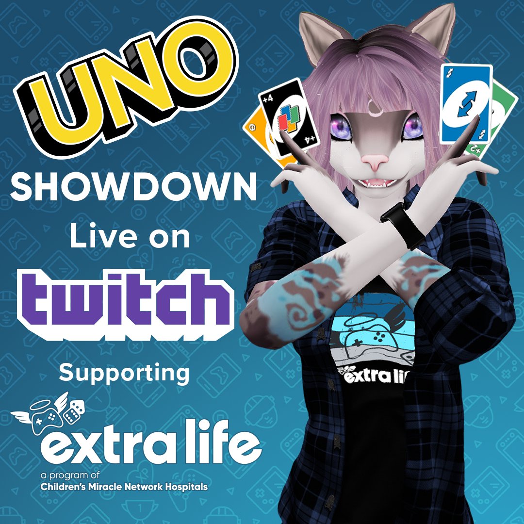 CatGirlGamer's tweet photo. It's time for the UNO showdown with @S15Costuming & @AMPdUzi
๐ฎ LIVE on https://t.co/PTqXfKCtR7
๐ Benefiting Nicklaus Children's Hospital via Extra Life
๐ Donate @ https://t.co/1ulqK44YsC
#tabletopappreciationweekend #S15Costuming #AMPdUzi #extralife4kids #nicklaus4kids https://t.co/MQXx4oGtME