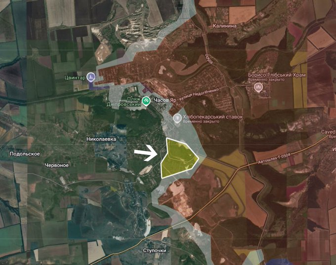 nachomdeo's tweet photo. Ucrania liberó una zona al sur de Chasiv Yar y repelió un ataque ruso importante en Pokrovsk
El frente se mueve en ambas direcciones y nada está decidido https://t.co/kRSKpRDUpV