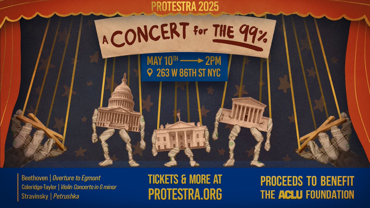 protestra_'s tweet photo. If billionaires can vote with their wallets, so can you! Every ticket purchase will help the ACLU Foundation in its efforts to defend the civil rights of those most vulnerable to government overreach.

Grab your tickets today! 🎟️
https://t.co/Wfx2ohKfh9 https://t.co/FTsbXMuUNQ