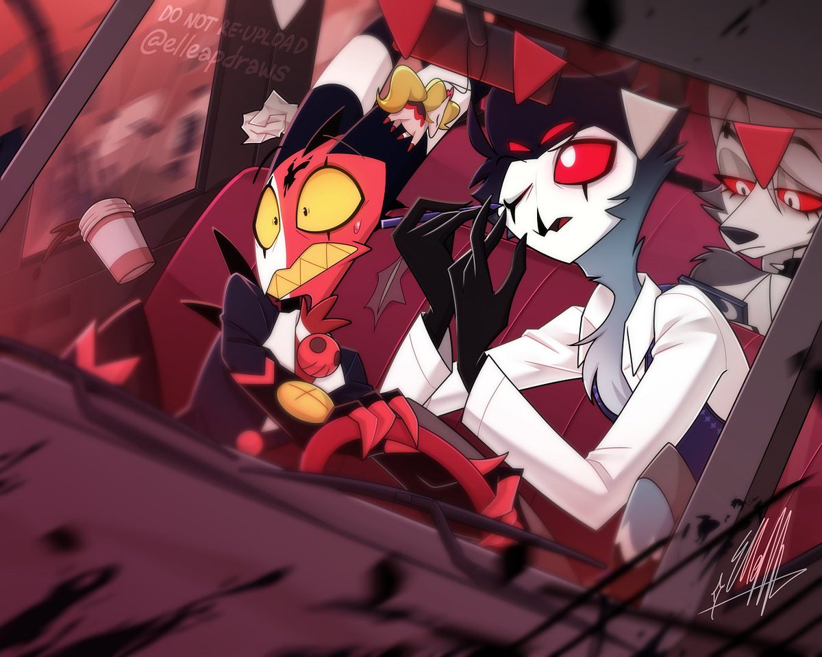 late to work 🚐💨
#helluvaboss #stolas #blitzø #loona