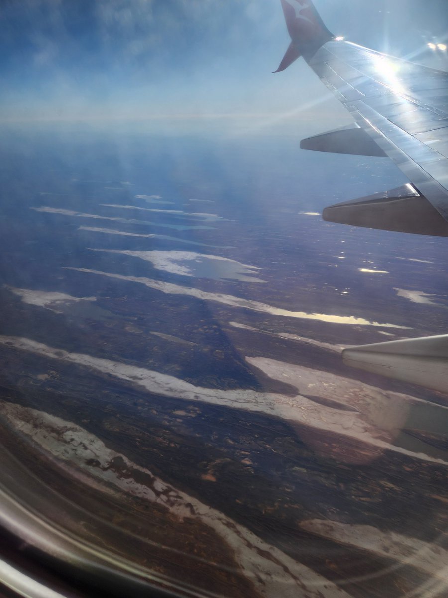 Big rain recently and I've never seen this much water in the Red Centre before. #weather #desert #nt