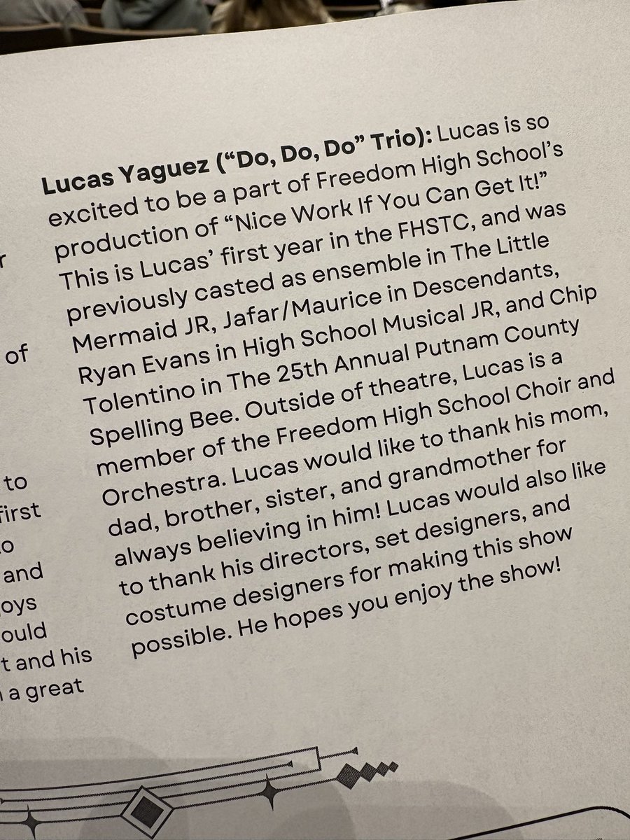 CoachYagz's tweet photo. Almost Showtime! Excited to watch Lucas and the rest of the cast! #ProudDad #TheatreLife #Lucas #FHSTC #FreedomHS https://t.co/PKrqwZJla8