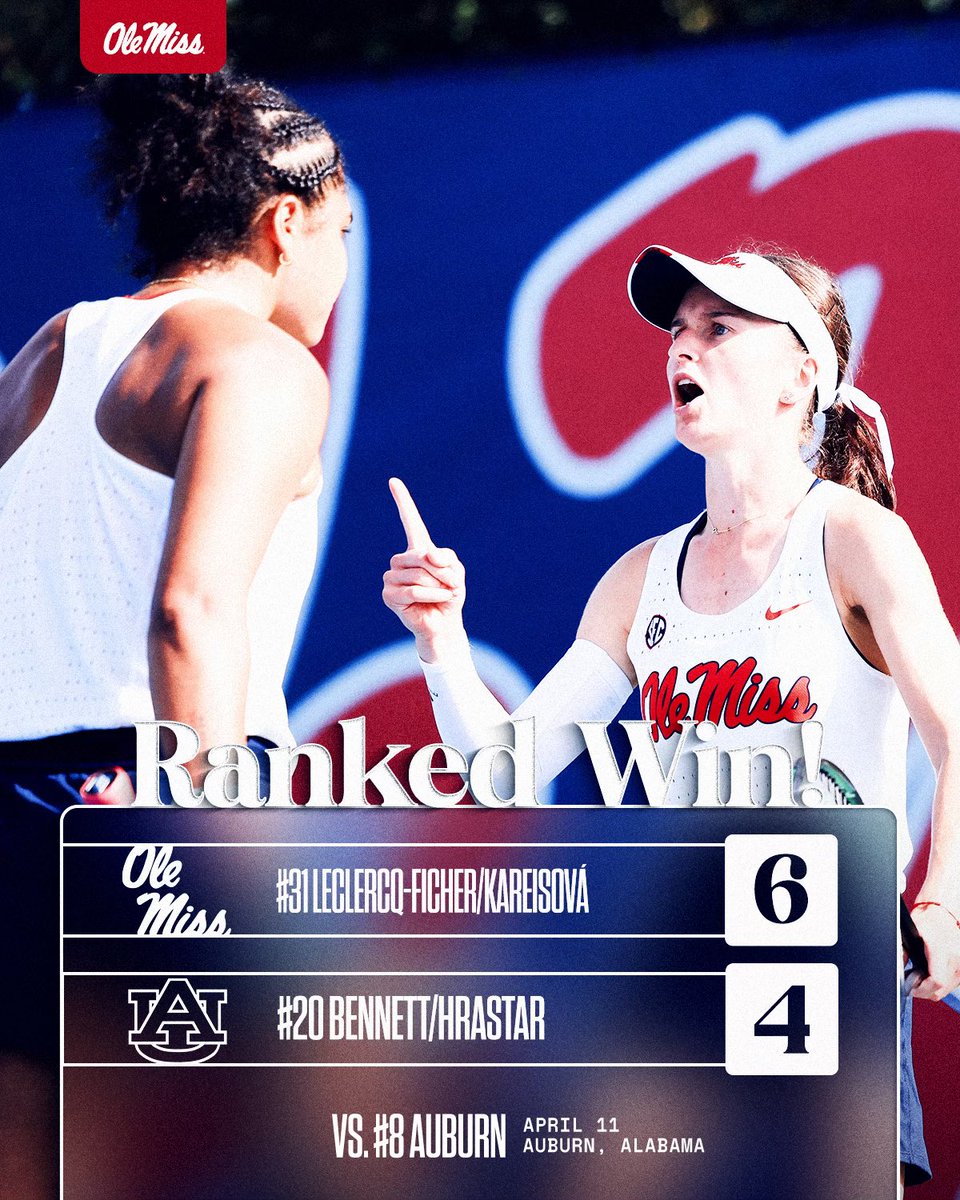 UNLIMITED. 🤯

Annie and Lida defeat No.20 Auburn duo, 6-4!