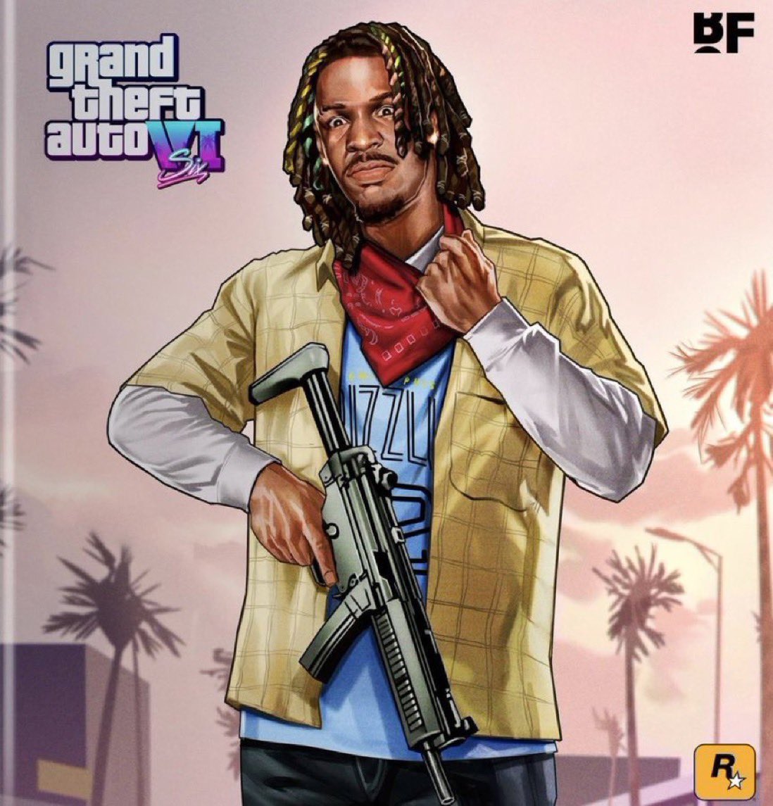 NBAMemes's tweet photo. THIS should be the cover for GTA VI 😂 https://t.co/46HZYGHKHW