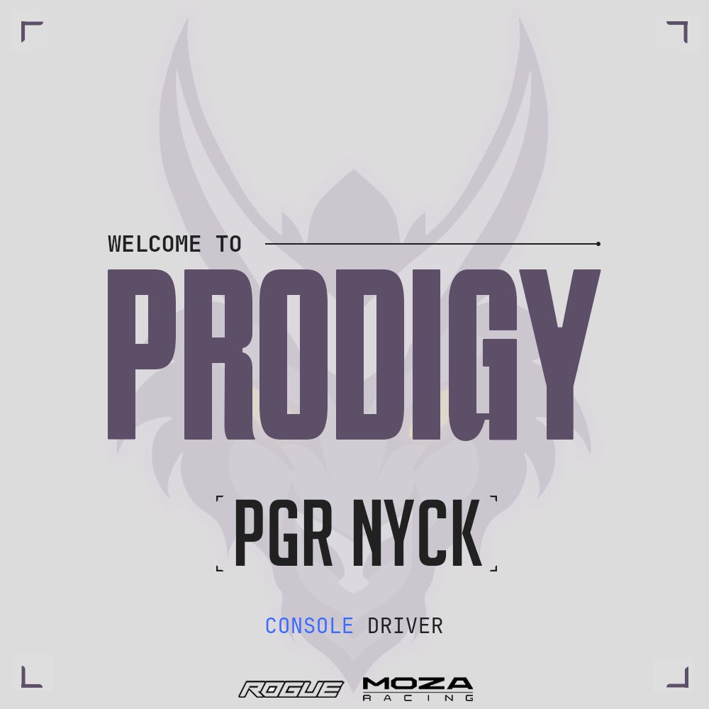 Signing🚨📣

We would like to welcome Zinedine to the team! The frenchman joins PGR with lots of experience at the top including WOR T1 and WORLD, we’re very excited to see what he can do for us on track

Welcome @PGR_Nyck 🇫🇷💜