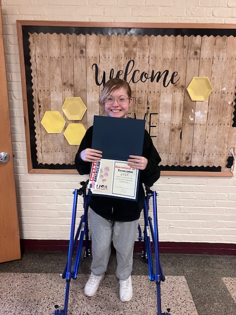 BPSHistoryDept1's tweet photo. Ms. Dolecka's @BayonneHigh students Savannah Mejias & Victoria Rooth also earned Honorable Mention for their entries in the 2025 American Legion Auxiliary's Americanism Essay Contest. @BayonneBOE #beeexcellent https://t.co/Pvm7t7pn3T
