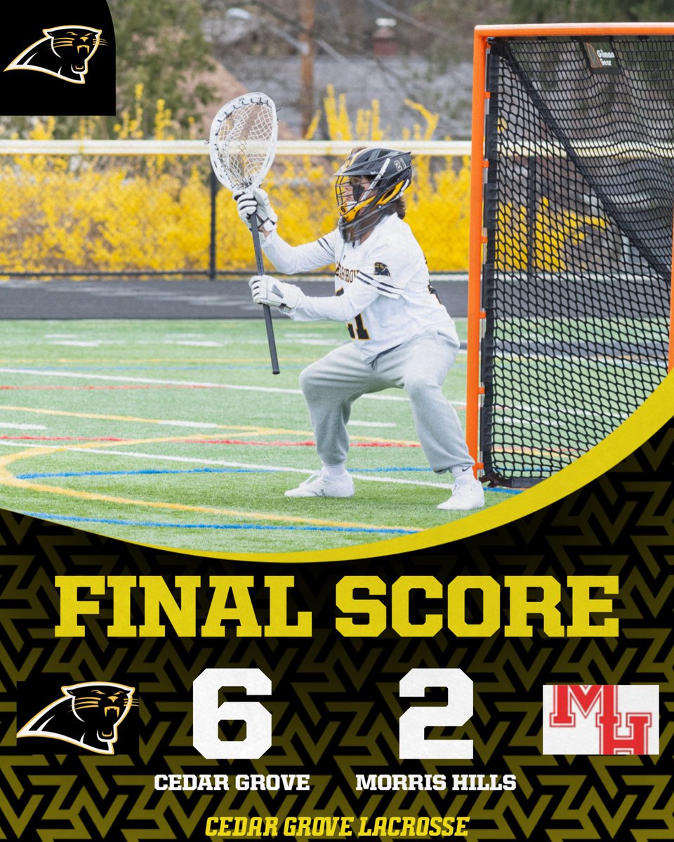 CGHS_Athletics's tweet photo. Boys 🥍 moves to 3-2 on the season with a nice 6-2 home win over Morris Hills HS! #LetGoPanthers https://t.co/bi7q0h58xT