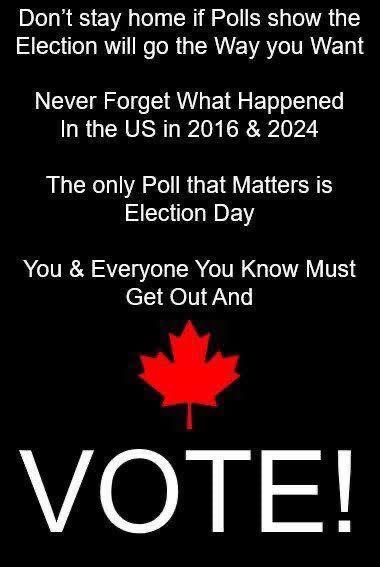 MadameJulie007's tweet photo. VOTE! VOTE! VOTE!
#MarkCarneyForPM 
🇨🇦🇨🇦🇨🇦 https://t.co/pcoaOr2d5L
