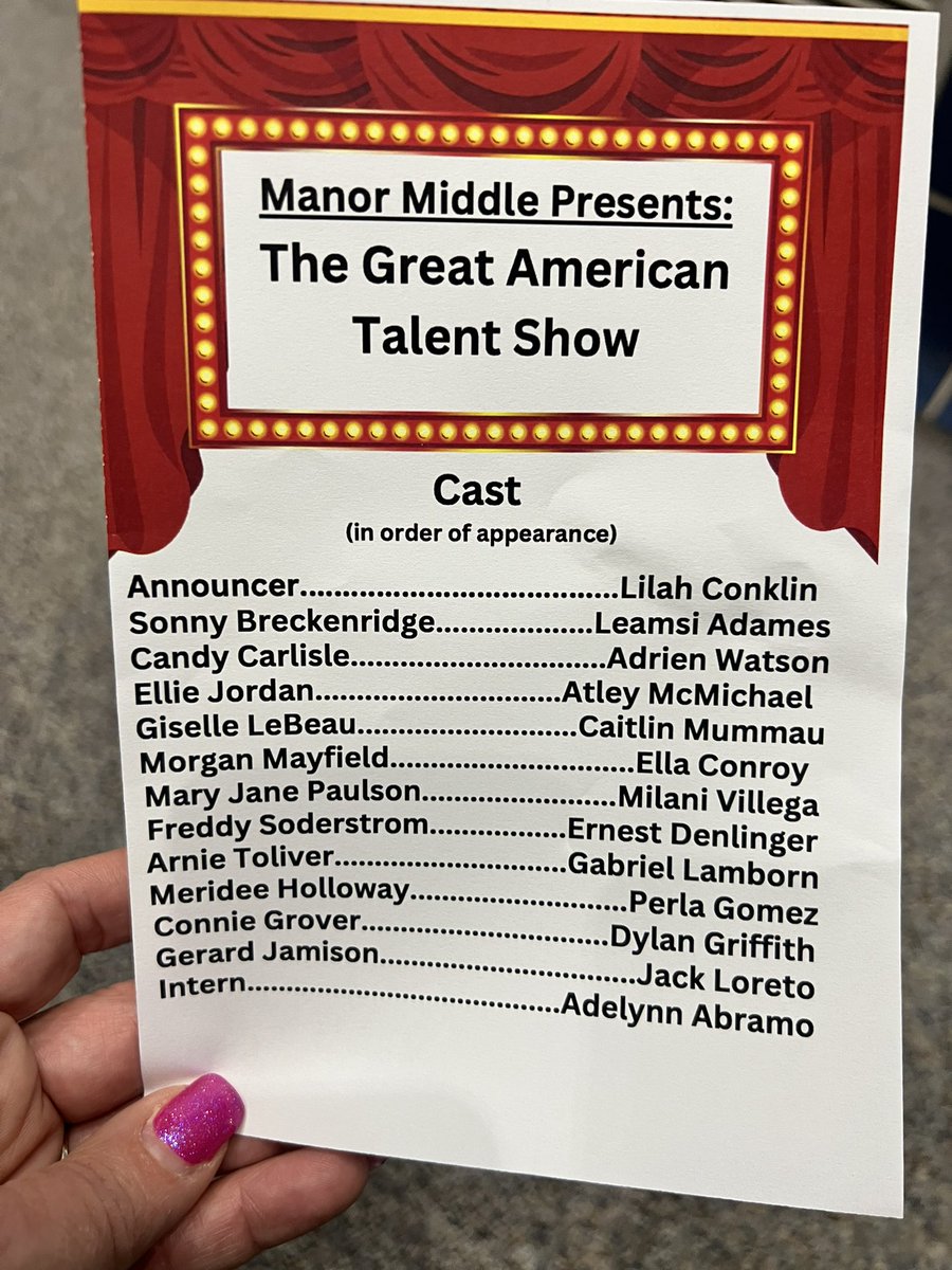 Looking forward to a great show at Manor Middle School! 
<a href="/pennmanor/">Penn Manor SD</a>