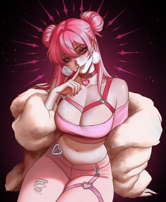BabyPinkVA🌙🎙️ - Shhh… good boys know when to be quiet. 🎨 by @FiF_228 https://t.co/1z19nrHIPy