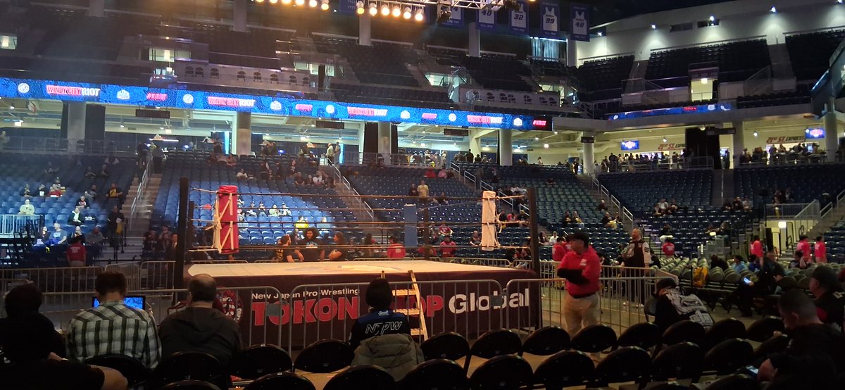 TheQumarZaman's tweet photo. No zoom needed for my view of tonight's festivities.
#njriot #ACEvsALPHA https://t.co/2elLsukWEj