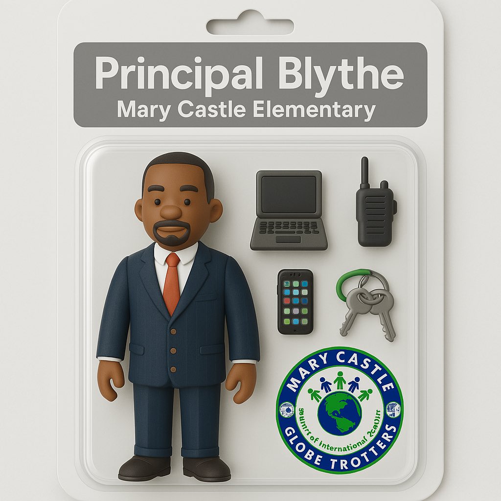 PrincipalBlythe's tweet photo. 🌏Now Available: Principal Blythe Action Figure‼️
Suit up with leadership—comes with laptop, keys, walkie-talkie & more!
Inspired by the heart of Mary Castle Elementary.
Lead. Inspire. Collect. #EdLeadership #ActionFigure #PrincipalBlytheOnTheMove #ThanksCHAT #Funny https://t.co/qKAZYb4toq