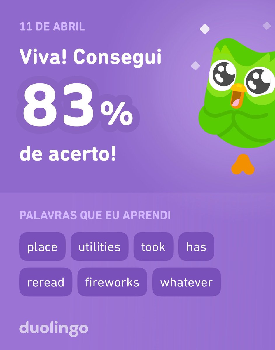 RodrigoSorrisoM's tweet photo. Estou aprendendo inglês no Duolingo! É grátis, divertido e eficaz. https://t.co/wrjjSt5fQ9