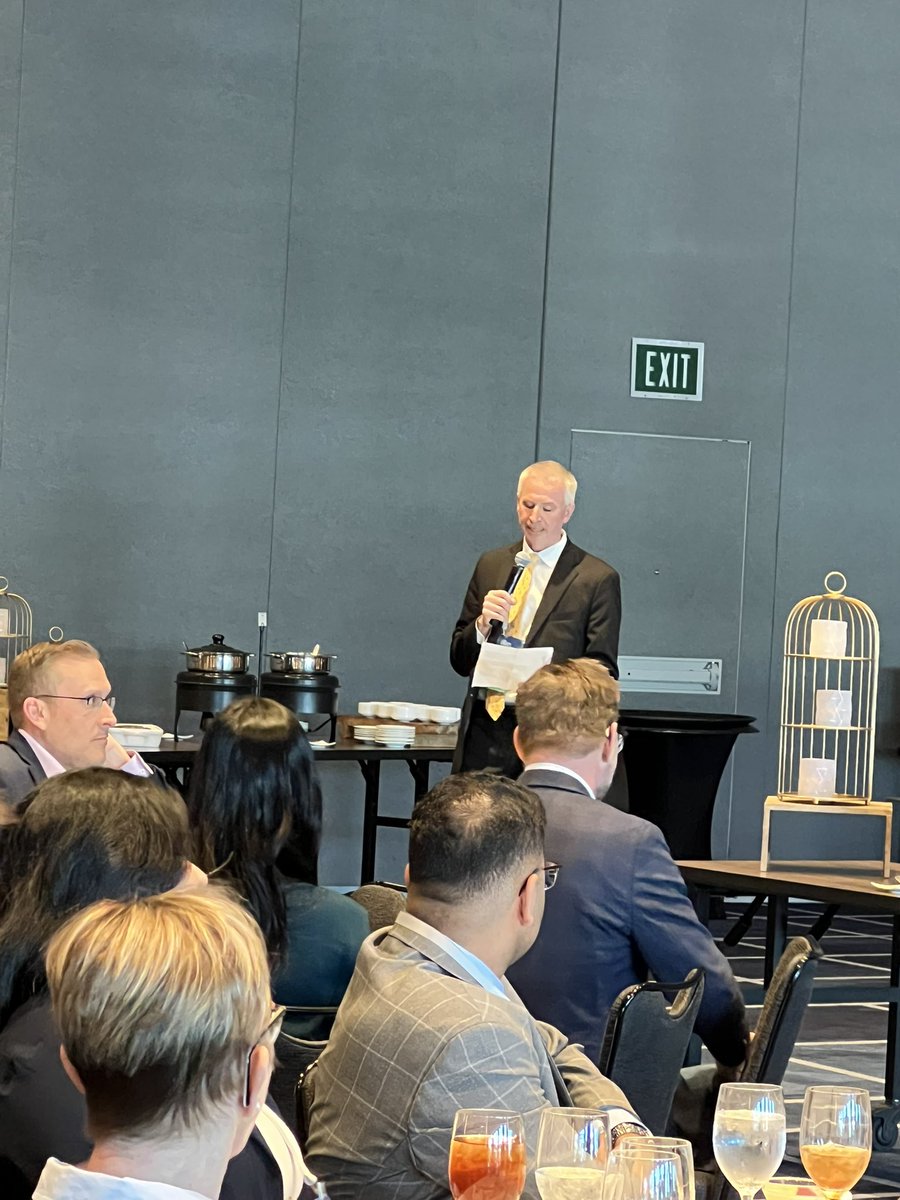 TheDODifference's tweet photo. “People carry around so much weight. It’s often hidden on the inside and you’re not going to know it if you don’t ask.” Shane Speights, DO, AACOM Board Chair during compassion in medicine conversation @ Joint Dean/Student Leadership lunch @ Educating Leaders 2025. https://t.co/ugQcQwVzss