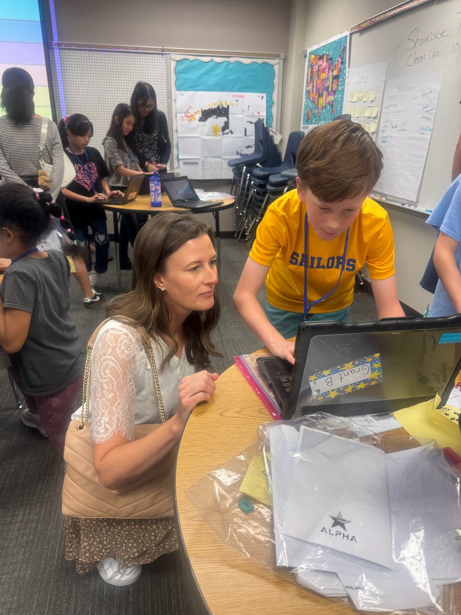 I had the pleasure of attending today's Alpha Showcase where talented 4th grade students shared the impressive work they've completed this semester. This event represents the culmination of their learning in the program. More than 1,000 family members also came out to support!