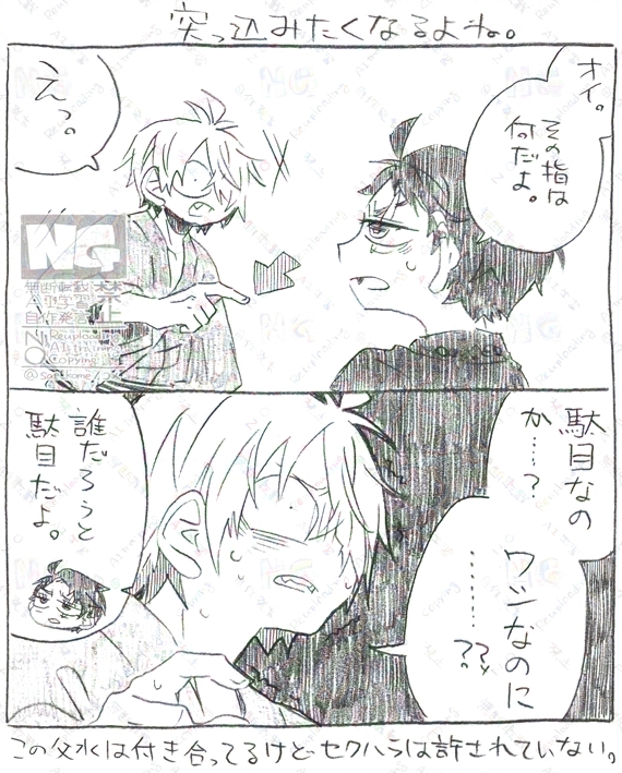 父水♀落描き。
多分なんやかんやで触らせてあげると思う(甘い)

※女体化 