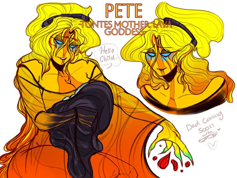 ScoutsWorld400's tweet photo. Tontes mother :(. We'll see his dad soon too. Their lore is pretty sad ngl. Hints why Tonte is so...Well, himself /silly✨🥀✨🦆🔱 #oc #doodles #Tonte #thomasau #lore #Poseidon #villainthomas #Vulcan #Pete (Tontes dad is water- side note) https://t.co/m4lMEoOfDN