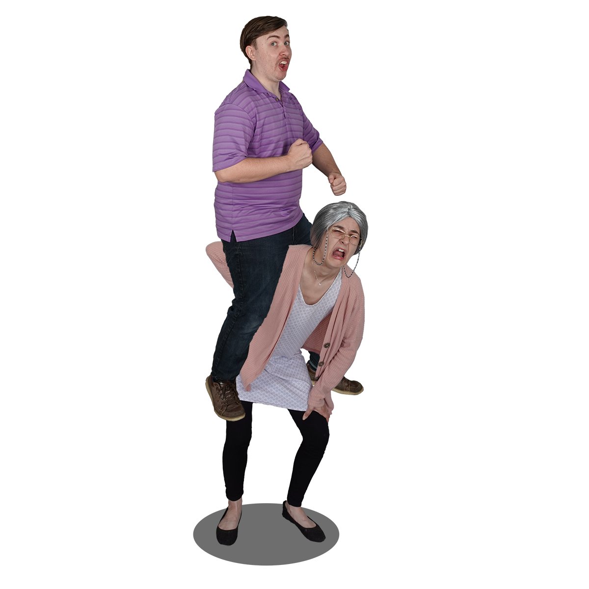 Kimulatorsfilms's tweet photo. Chicken Jockey? Nah, Granny Jockey https://t.co/nqVe70g81Q