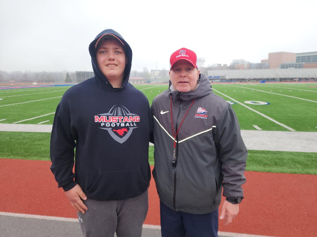 Had a great time at <a href="/ShipFootball/">Shippensburg Football</a> spring practice today, touring the facilities and learning more about the program. 
<a href="/MCBDCLB/">Michael Burket</a> 
<a href="/CoachGallardy/">Drew Gallardy</a> 
<a href="/Coach_Brady/">Aaron Brady</a> 
<a href="/mustangs_swfb/">South Western Mustangs Football</a> 
<a href="/TonyShermeyer/">Tony Shermeyer</a>