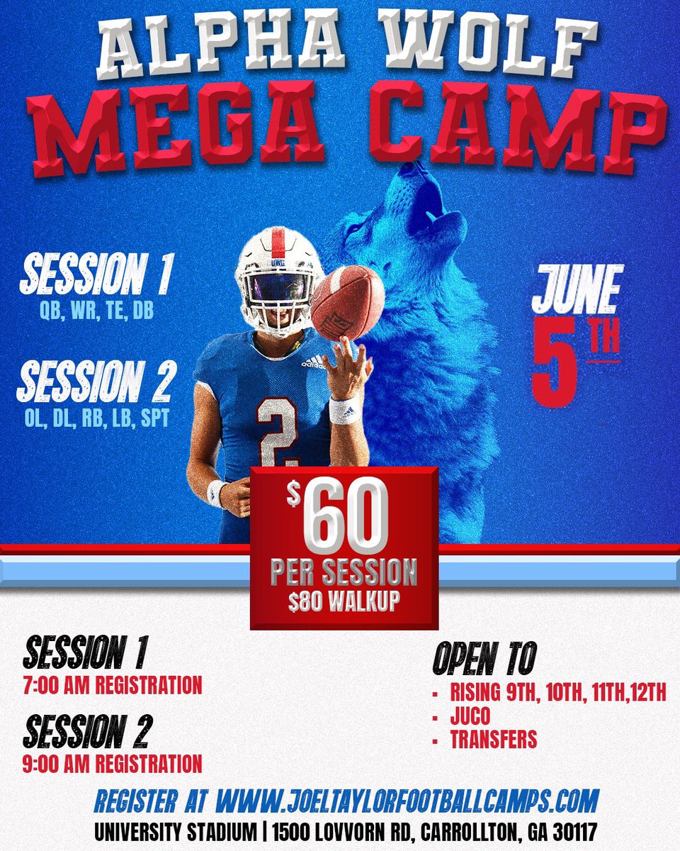 June 5th 📍

Class of 26, 27, 28 DB’s who all plan on attending our Mega Camp? 👀

#StickToYourScript 💙