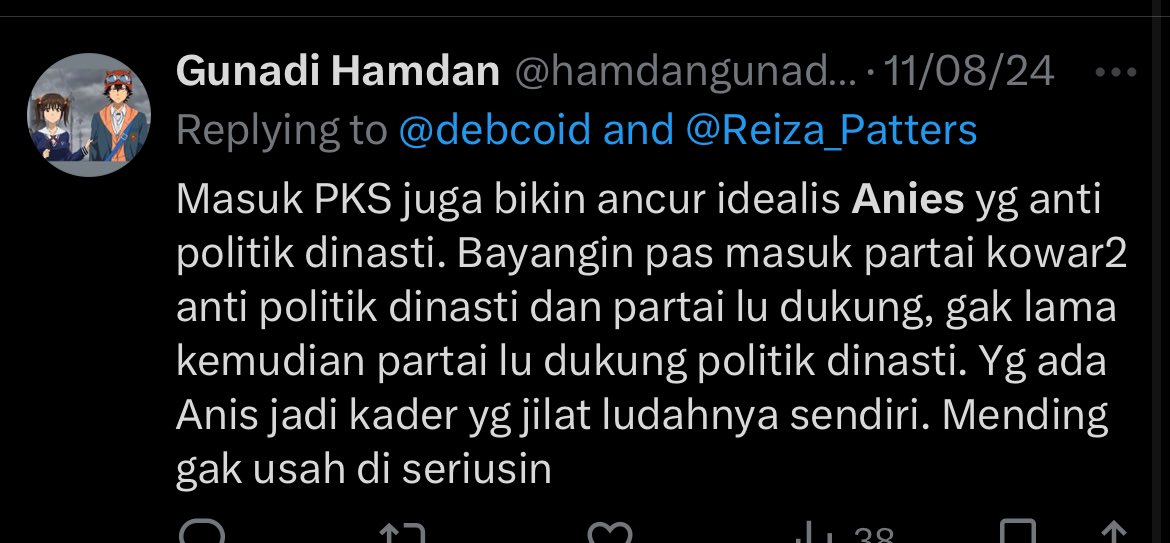pptra_'s tweet photo. @hamdangunadi94 @thebadkidroman @txtdaritax karena lu sotoy.
kdm banyak melakukan kebijakan strategis.
baru beberapa bulan juga banyak ngeluarin pergub.
orang kek lu cm ngeliat "konten" dan gatau kdm gimana dan bagaimana cara kerjanya.
dan gw jg tau yg gasuka kdm adalah rata2 pendukung anies, lu contohnya 😂 https://t.co/UjLvhYlklT