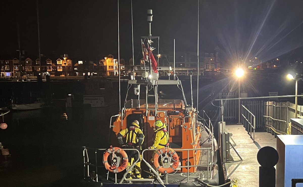 Crew called  at 9.05pm yesterday to be at 'immediate readiness' to assist HM Coastguard with an incident in the South Beach  area. Crew waited on the lifeboat at the mooring but were stood down before launching when the situation was resolved.