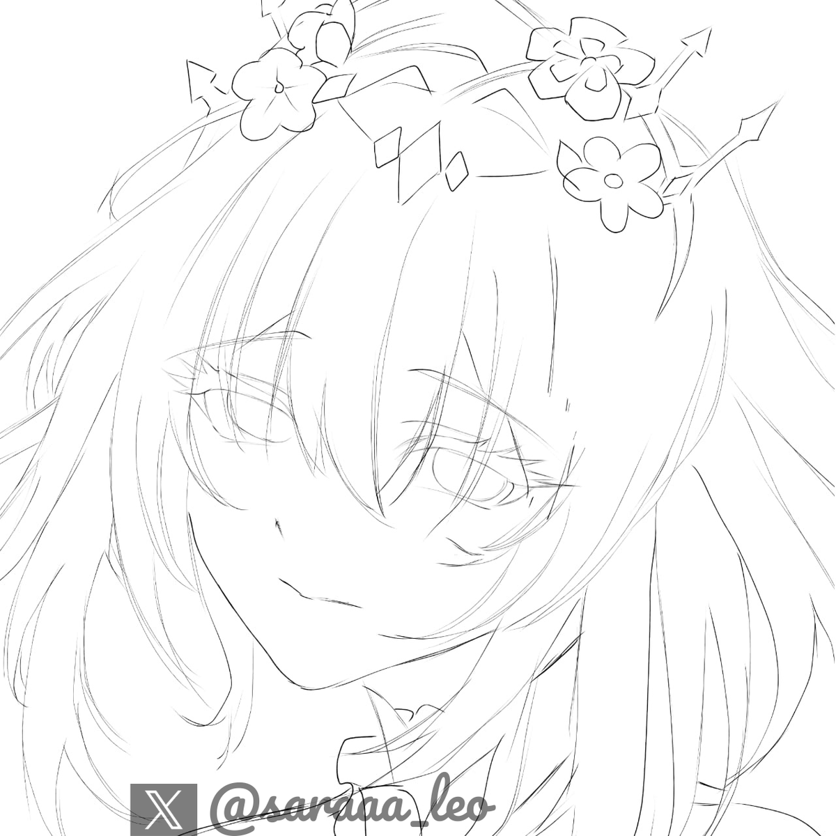 Made this artwork for <a href="/ZetsuboPlayer/">Neta</a> 
Castorice from HSR <3

#saraaa_art #artmoots #Fanart