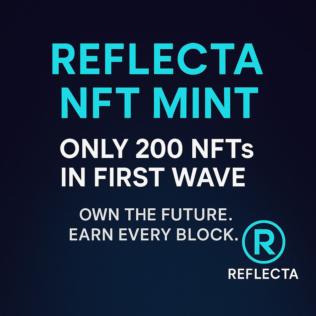Reflectatoken's tweet photo. The door to Reflecta is opening.

Only 200 NFTs in the first wave.

Lifetime reflections. Tiered boosts.

7,777 total — but the first 200 will be remembered.

Are you fast enough?

[MINT SOON]

#Reflecta #NFTMint #Crypto #fairlaunch https://t.co/cNcdMSAGAZ