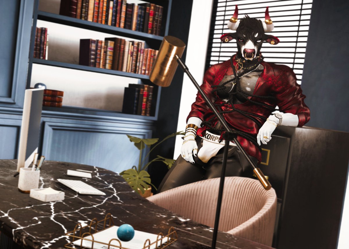 RoperTheBull's tweet photo. Featuring:
KORPOV:. Daddict Shirt
KORPOV:. Daddict Pants
Fancy Decor: Isolde Office https://t.co/S2EOMo3rfJ