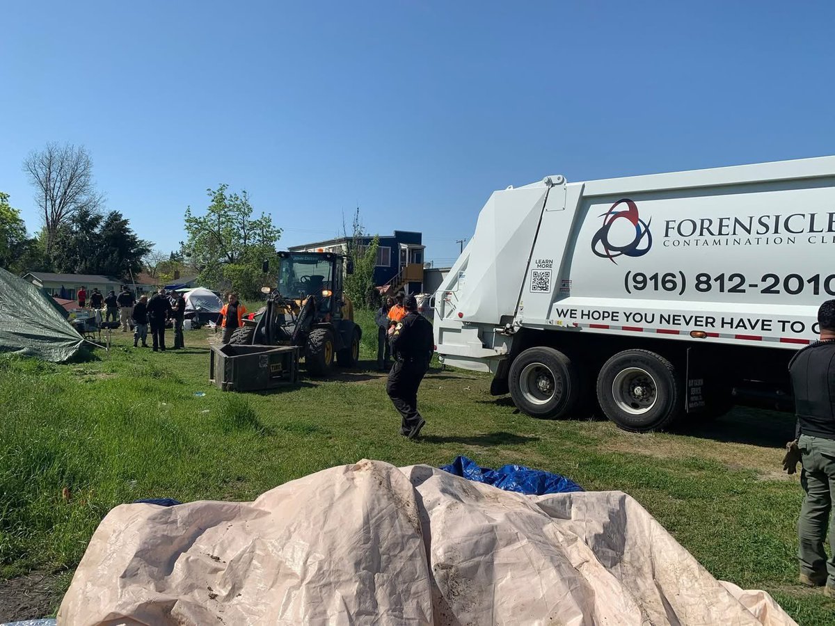 Over the course of four days this week, the Homeless Outreach Team (HOT) identified encampment locations throughout the unincorporated areas of North and South Sacramento County (areas not within city limits). The teams conducted enforcement, while also providing resources and