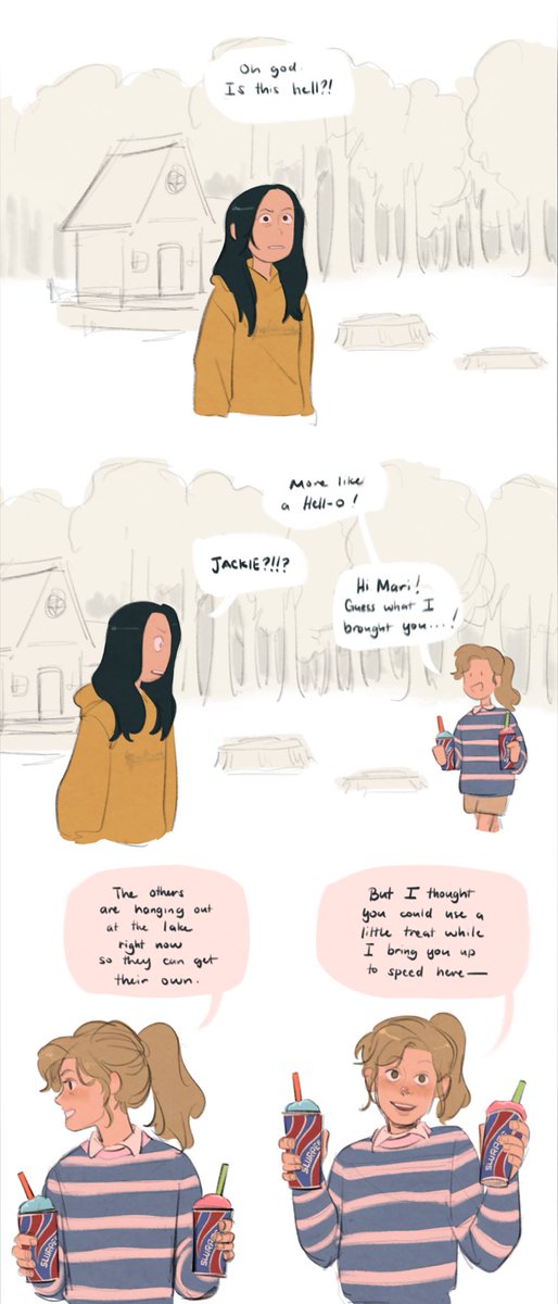 employedhamster's tweet photo. Ending so devastating I had to draw a happy ending for her https://t.co/r4OXYkB1dG