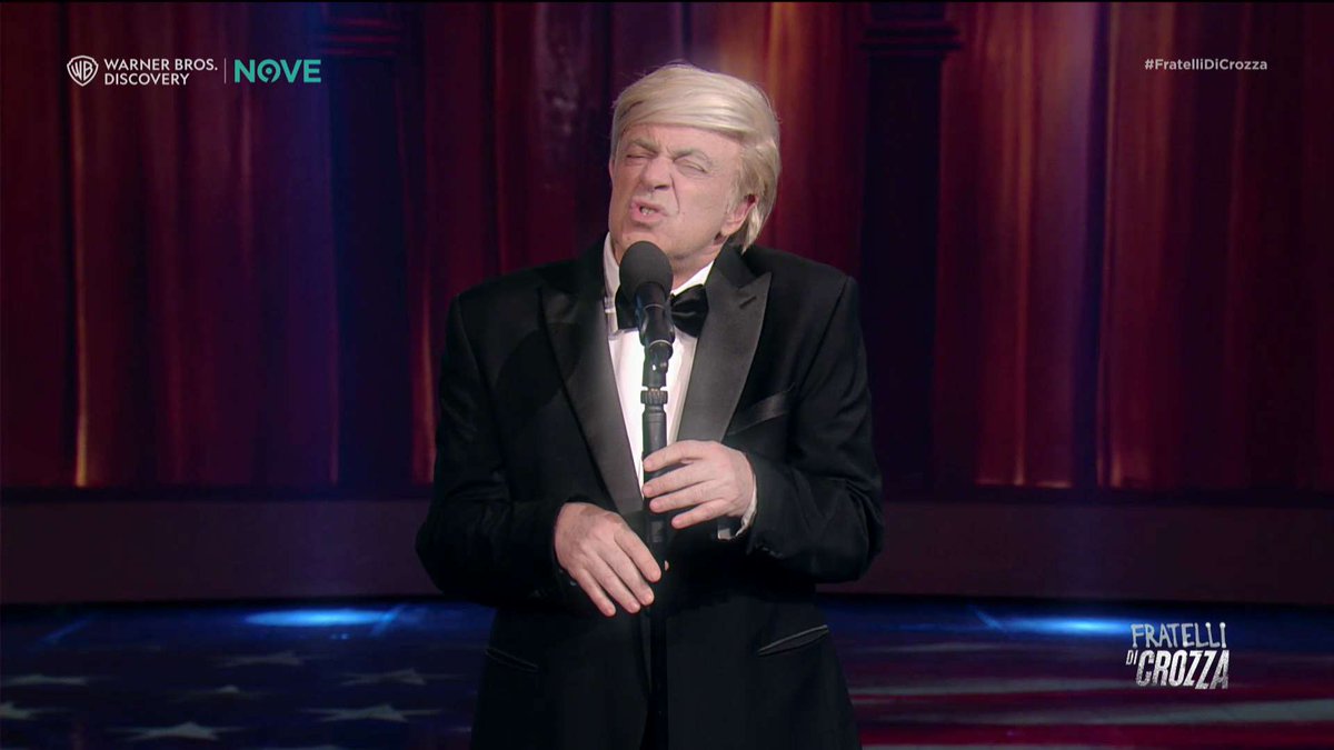 nove's tweet photo. Have you missed l’ultima puntata di #FratelliDiCrozza ? You can rewatch it on discovery+, insieme a #CrozzaTrump! 😆 👉 https://t.co/yUhWsftAfv https://t.co/kjNTjtQIe5