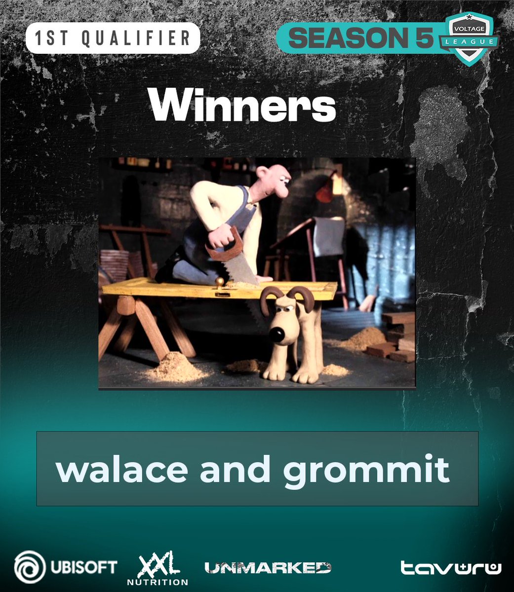 Congratulations to #Walaceandgrommit for winning the first Qualifier