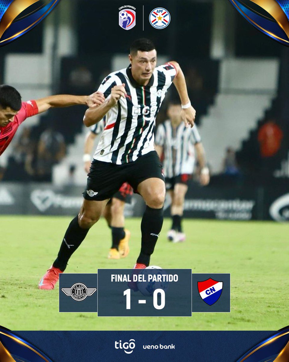 🗣️ ¡Final del partido! 

➡️ <a href="/Libertad_Guma/">Club Libertad</a> 1
➡️ <a href="/clubnacionalpy/">Club Nacional Py</a> 0

🗓️ Fecha 13

#AperturaAPF2025 🇵🇾
#CopaDePrimera 🏆
