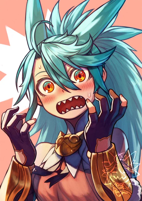 恥ずかしがるティオナ。Tiona is embarrassed.#ドラゴンクレイドル 