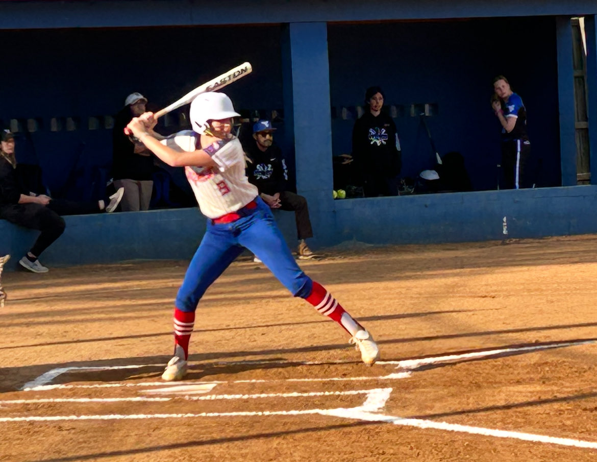 Ingomar’s Cadie Jo Byrd, left, and Macie Phifer were honored on Senior Night following their team’s 24-1 victory Friday over Water Valley to clinch the Div. 2-2A regular season championship.