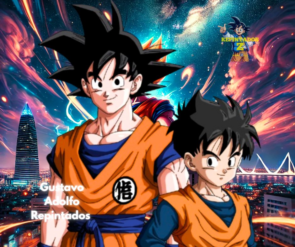 GRepintados's tweet photo. Hola amigos mire les muestro esta otra imágen repintada de Goku Y Gohan con sus trajes de peleas espero que les guste amigos espero sus comentarios #goku #gohan #repintados #DAIMA #DragonBallDAIMA #DragonBallZ https://t.co/WsQYVrivJC