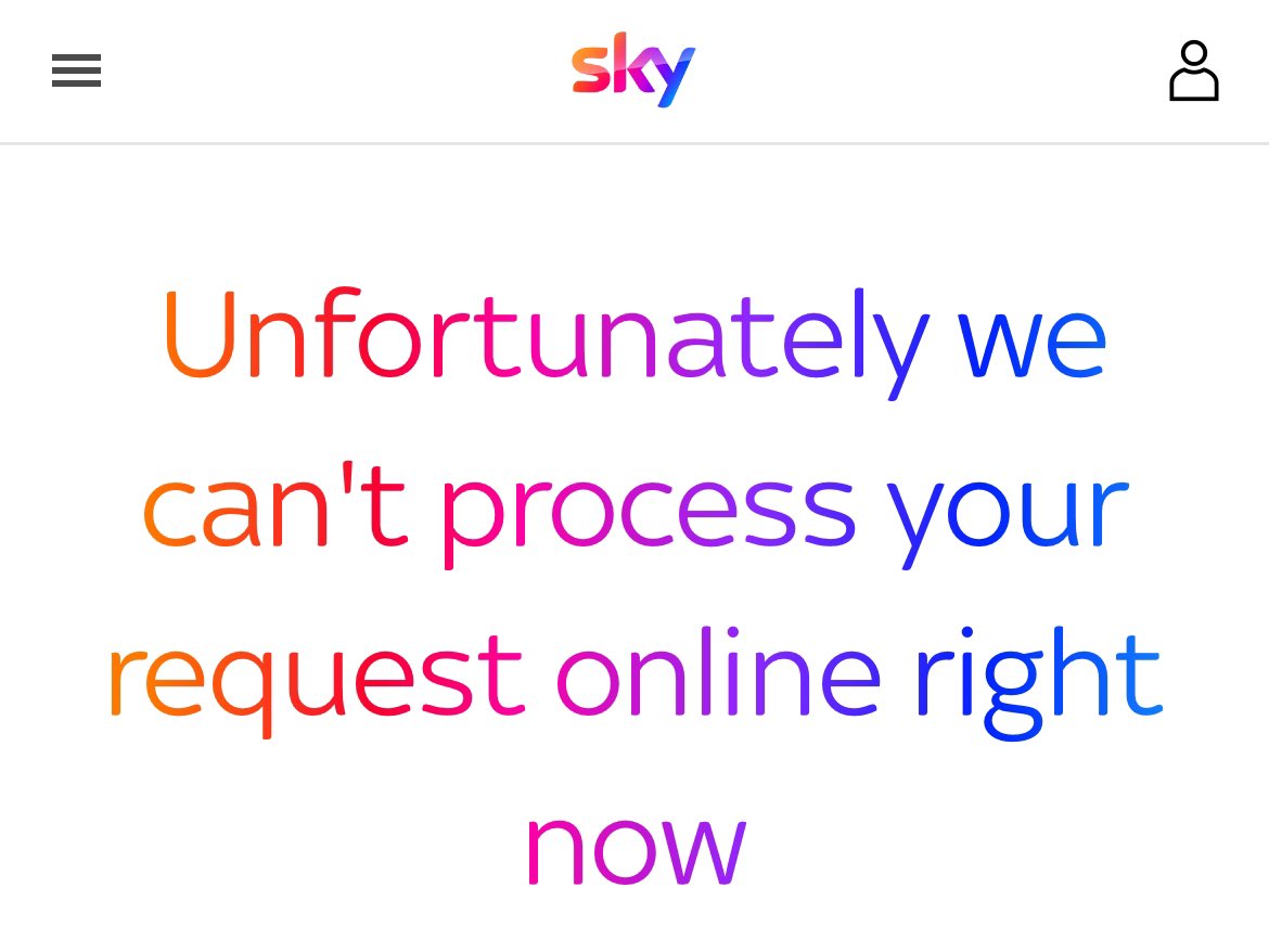 alizda174's tweet photo. Come on @skytv sort your website out!! Tell me I need to update my subscription yet won’t let me do it … not a chance am I waiting for however long on the phone!!! https://t.co/9qZDXKcRj7