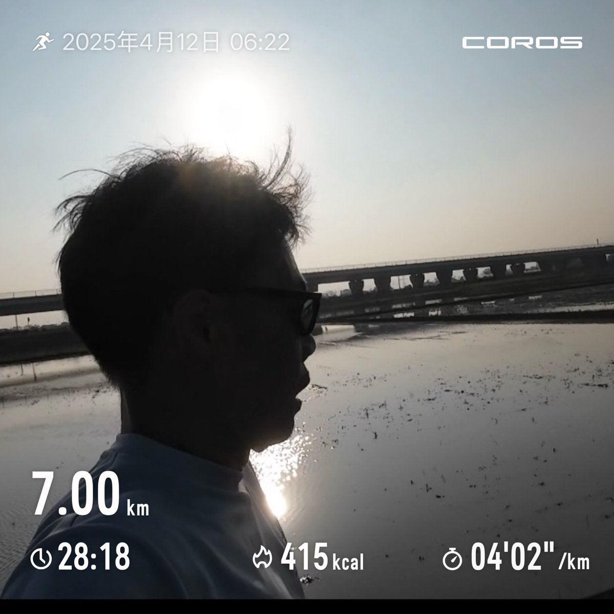 WELOVESUNS's tweet photo. 朝ラン🏃閾値走のはずがついついオーバーペースに😨でも気持ち良かった⤴️
#朝ラン　#ランニング　#閾値 https://t.co/3ZZki4Y3nN