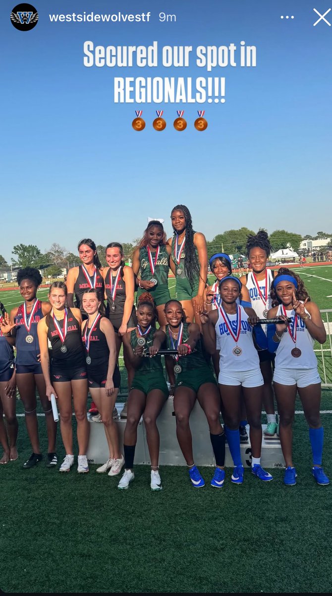 Your WHS Lady Wolves has punched their ticket to Regionals!! With a new PR!! Congratulations 🥉