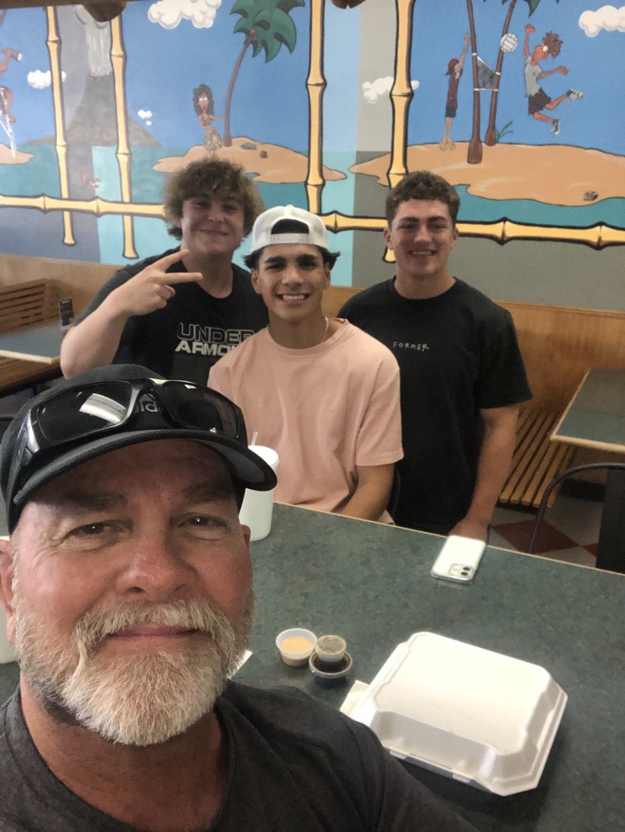Coach Cole (@coachcole42) on Twitter photo Great having lunch and hanging out with these guys today! 🏈💪💪
<a href="/GarrickCanady52/">Garrick Canady</a>
<a href="/braydar22/">Braydon Darling</a>
<a href="/BentleyCorbin21/">Bentley Corbin</a> Great having lunch and hanging out with these guys today! 🏈💪💪
<a href="/GarrickCanady52/">Garrick Canady</a>
<a href="/braydar22/">Braydon Darling</a>
<a href="/BentleyCorbin21/">Bentley Corbin</a>