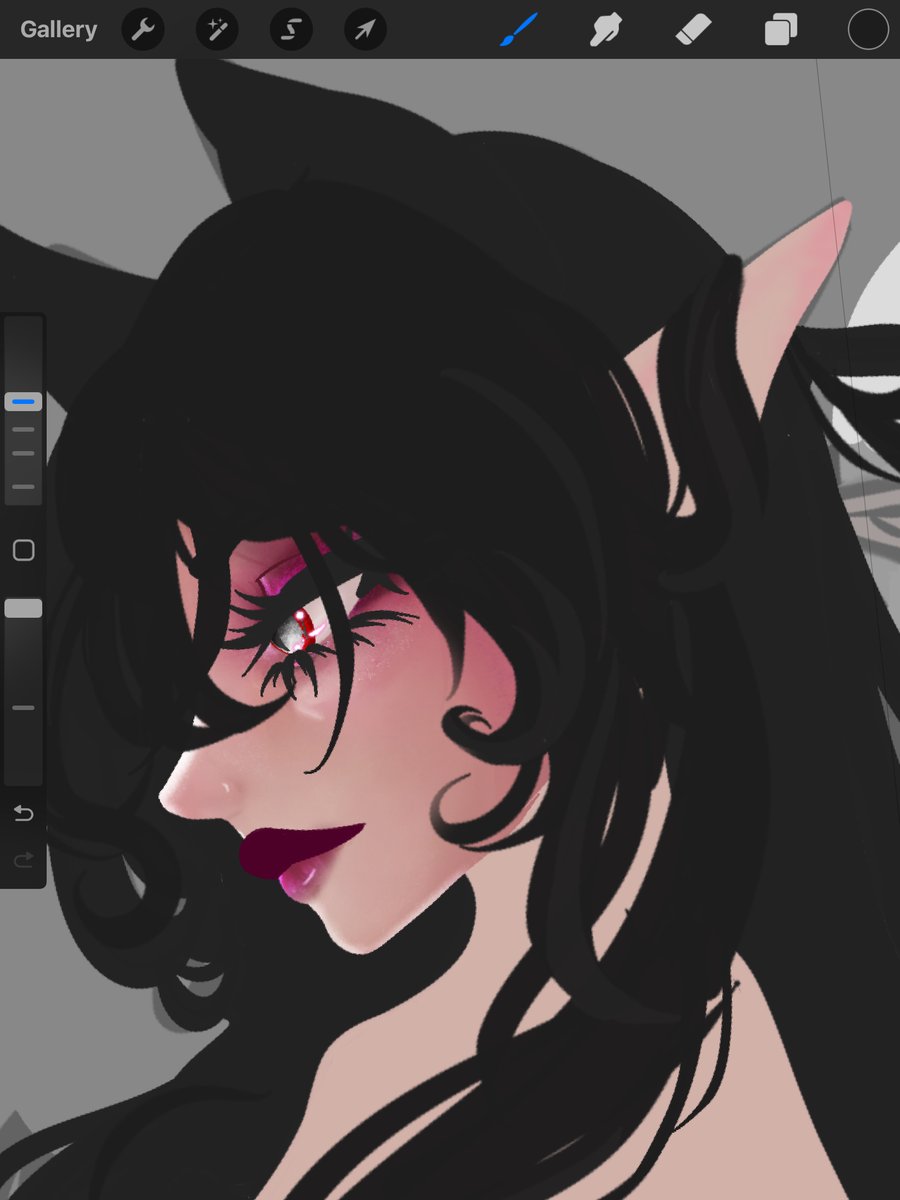 Linnywinnychan's tweet photo. Picked up a bunch of new brushes. Trying to work on shading???? Hard.
#WIP #art #ocart https://t.co/ze0OwmBA5j