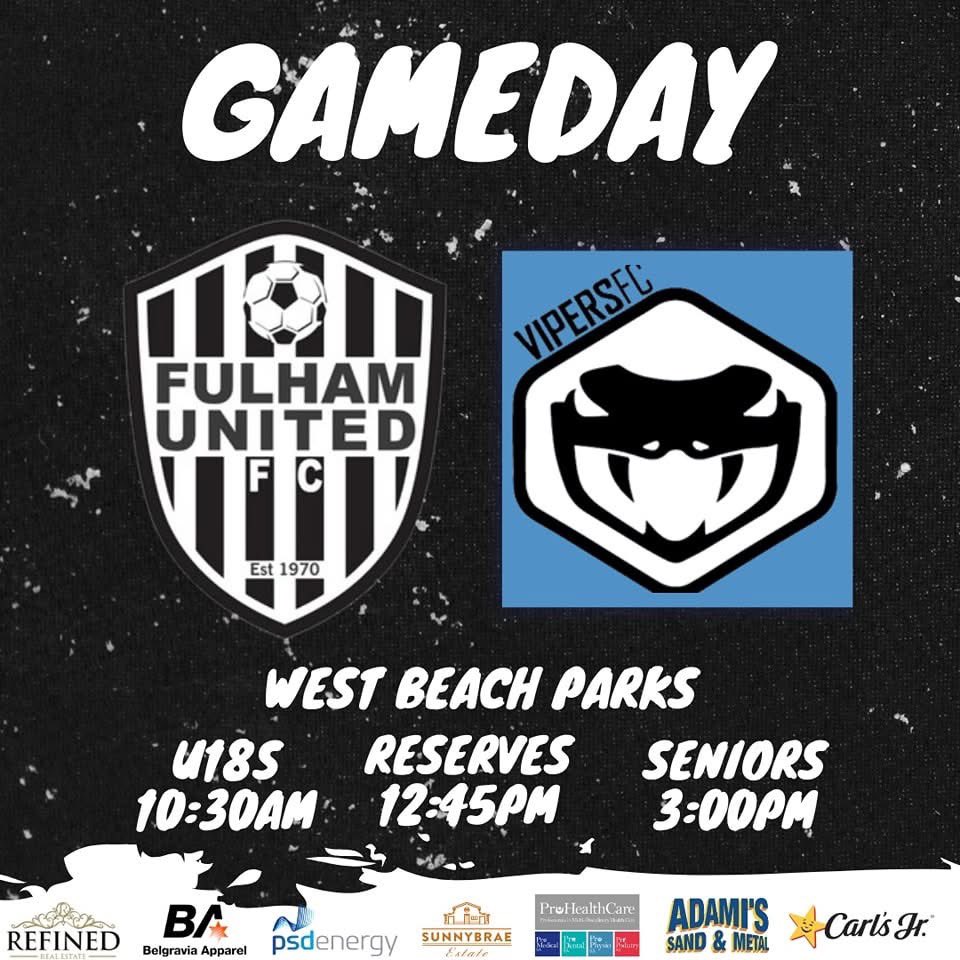 FulhamUtd's tweet photo. Join us at West Beach as we take on Vipers!!

#wearefulhamunited #since1970 https://t.co/45IbMTg0y8