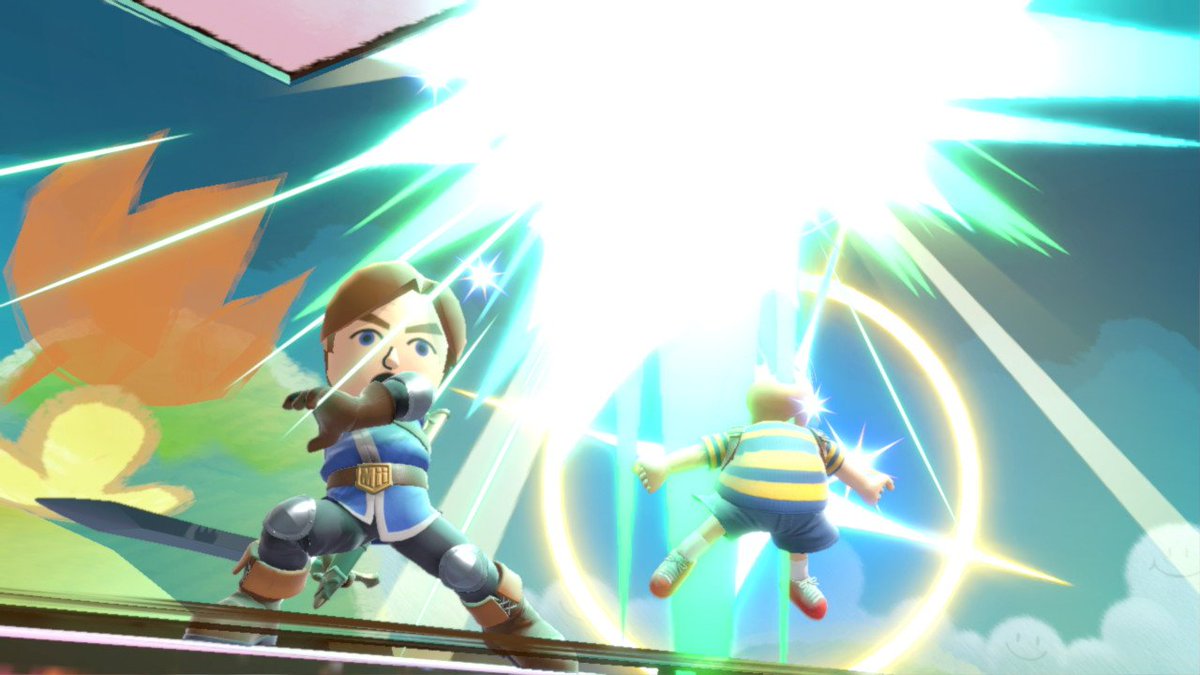 TheArtAlt's tweet photo. AAAAND THERE'S THE THIRD

The trio has been completed and we have completed the first set yippee!!!! I think this is the most dramatic out of the three, which I think is a pretty cool finisher

-- MII V ROSTER 3
Mii Swordfighter vs Ness

#Miifighter 
#MiiSwordfighter
#EarthBound https://t.co/CX1OADdYJ6