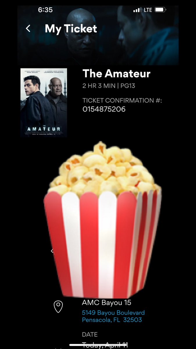 allengator1993's tweet image. The Amateur was Amazing!! 🔥Definitely recommend!! @AMCTheatres #AMCNOTLEAVING